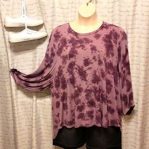 Pretty in purple! Flowy tie-die Lane Bryant top, 18/20